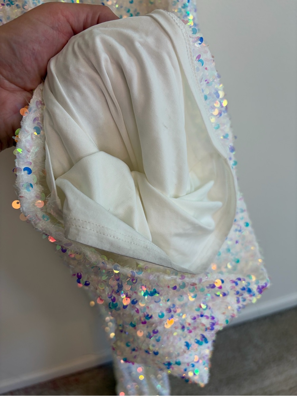 Show Me Your MuMu StudioHalter Jumpsuit - White Sequins Size Medium - Picture 11 of 16